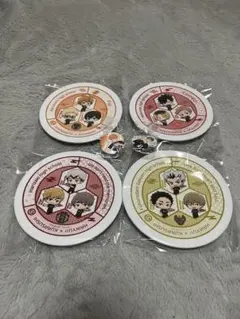 くら寿司　ハイキューコラボ　皿全種＋缶バッチ2種