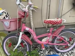 キティーちゃん　サンリオ　自転車　昭和レトロ　ビンテージ　三輪付き　まとめ キティーちゃん サンリオ 自転車 昭和レトロ ビンテージ 三輪