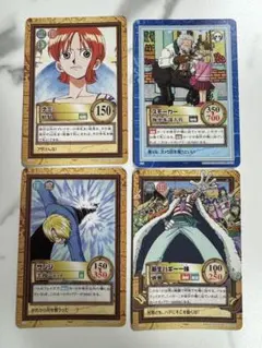 ワンピース トレーディングカードセット 4枚まとめて　2000年製