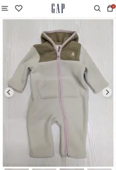 GAP ベビー　ボアパーカーボディーオール 60cm