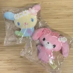 シープラ限定 サンリオ お花のかんむり マスコットぬいぐるみ まとめ売り
