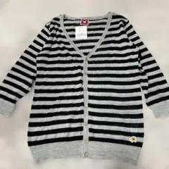 drug store'sドラッグストアーズボーダー薄手ニットカーディガンMサイズ