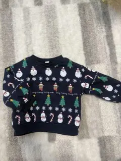 après les cours クリスマス柄 トレーナー 80