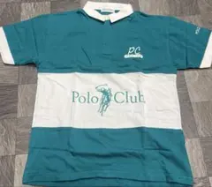 0421-1 ポロクラブ ポロシャツ ターコイズ/ホワイト