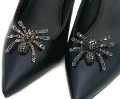 くも シューズクリップ 取り外し 靴飾り ブローチ ☆在庫限り☆ 結婚式