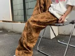 ✨新入荷✨カジュアル　花柄　パンツ　ストリート　ゆるパンツ