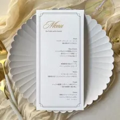 メニュー表　42　ドリンクメニュー　ウェディング　結婚式