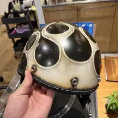 ハーフヘルメット ファイヤーパターン ショーティタイプ - メルカリ