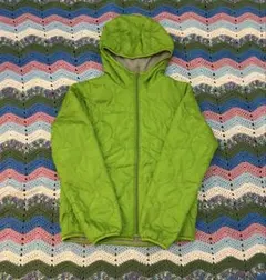 OLD UNIQLO キルティングジャケット グリーン フード付き 古着 y2k