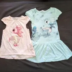 ！お値下げ☆【2点セット】H&М　金魚Tシャツ&ワンピース　130