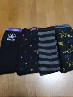 【新品】女児用ハイソックス　18センチ　4足セット