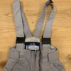 ellesse グレー サスペンダー付きスキーウェア