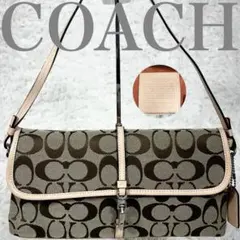 良品✨ COACH コーチ ハンドバッグ キャンバス グリップデミ 肩掛け