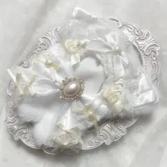 ぬい服　着ぐるみ　10〜12cm用　白 クリーム ねこ チェーンフック付き