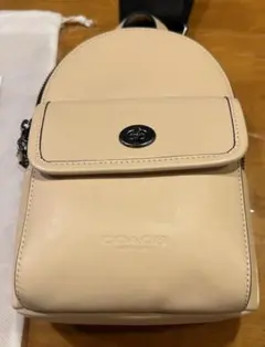 値下げ　COACH ボディバッグ　ショルダーバッグ　ウエストポーチ　ベージュ