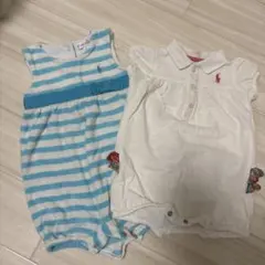 【Ralph Laurenラルフローレン】ロンパース2点セット