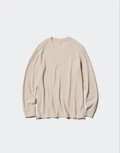 ユニクロ　ワッフルクルーネックT XLサイズ