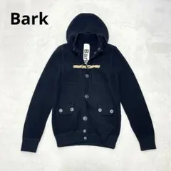 Bark バーク ニット ジャケット パーカー カーディガン ブラック フード付