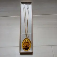 美品】ジュエリーツツミ 琥珀 インタリオ ネックレス 薔薇彫り
