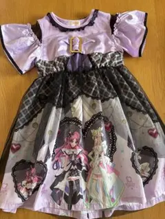 キュアキッス、キュアズキューン　 バースデイ　半袖ワンピース　120㎝