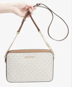 ショルダーバッグ　MICHAEL KORS マイケルコース　シグネチャー　バニラ