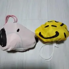 リンネル付録SNOOPY スヌーピー形ウッドストック形エコバック2個セット