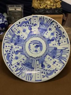 時代 古染写 鹿紋大皿 送料込み 260705 - メルカリ