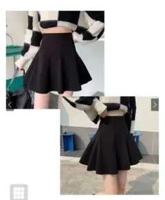 GRL インパン裏地付きフレアミニスカート Mサイズ