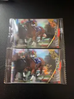 サラブレッドホースコレクション　ジェンティルドンナ　箔押しサイン&ノーマルセット