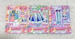 アイカツカード　パステルパレードコーデ　天羽まどか　3枚セット