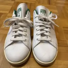 アディダス スタンスミス ミュール 白/緑　25.5