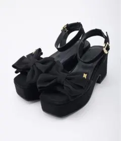 NCエンブレム付きリボンサンダル　NICE CLAUP Mサイズ