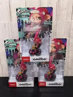 スプラトゥーン　アミーボ タコガール　3体セット
