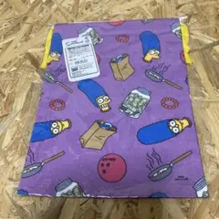 新品 シンプソンズ 巾着 マージ THE SIMPSONS パープル