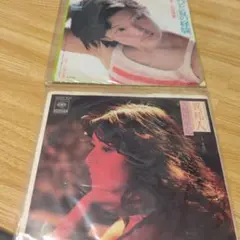 山口百恵 ひと夏の経験 ＆久保田早紀　異邦人 シングルレコード2枚のサムネイル