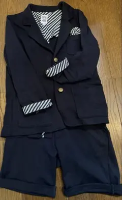 ビームス　ネイビージャケットとショートパンツ　130