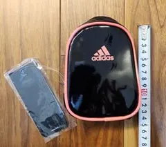 adidas ミニポーチ ブラック×ピンク 新品