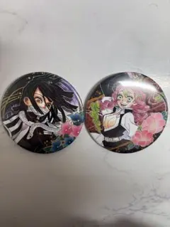 鬼滅の刃 伊黒小芭内 甘露寺蜜璃 缶バッジ 2個セット