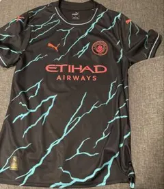 【美品】PUMA マンチェスター・シティ 3rdユニフォームM