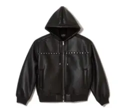 大特価！AFB STUDDED HOODED BOMBER JACKET