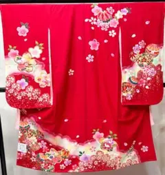 ☆最終掲載☆七歳お祝い着物 新品お仕立上がり 長襦袢付 - メルカリ