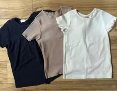 Tシャツ 3点セット ネイビー ベージュ ホワイト