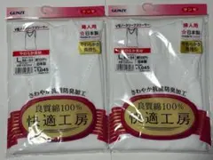 【美品】グンゼ V型ノースリーブスリーマー KQ5054 Lサイズ 2組セット