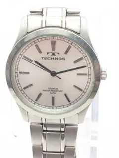 TECHNOS T-1079 メンズォーツ オールチタイタニウム 電池交換済のサムネイル