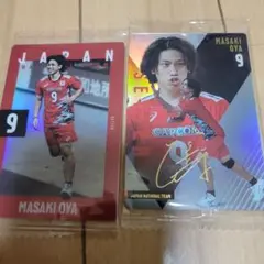 日本代表バレーウエハース 二枚セット