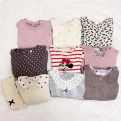 女の子 80サイズ 秋冬物 10着まとめ売り