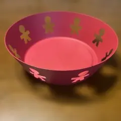 アレッシィALESSI ETHNO エスノ　フルーツボウル・レッド