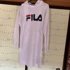 FILA ホワイト パーカーワンピース