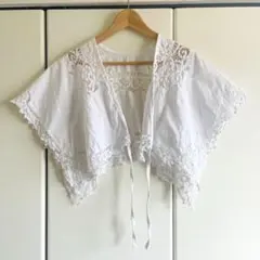 ヴィンテージクロスリメイク　ボレロ　バテンレースケープ ヴィンテージクロスリメイク ボレロ バテンレースケープ - メルカリ