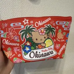 本日配送可能！ハローキティ 沖縄デザイン ポーチ